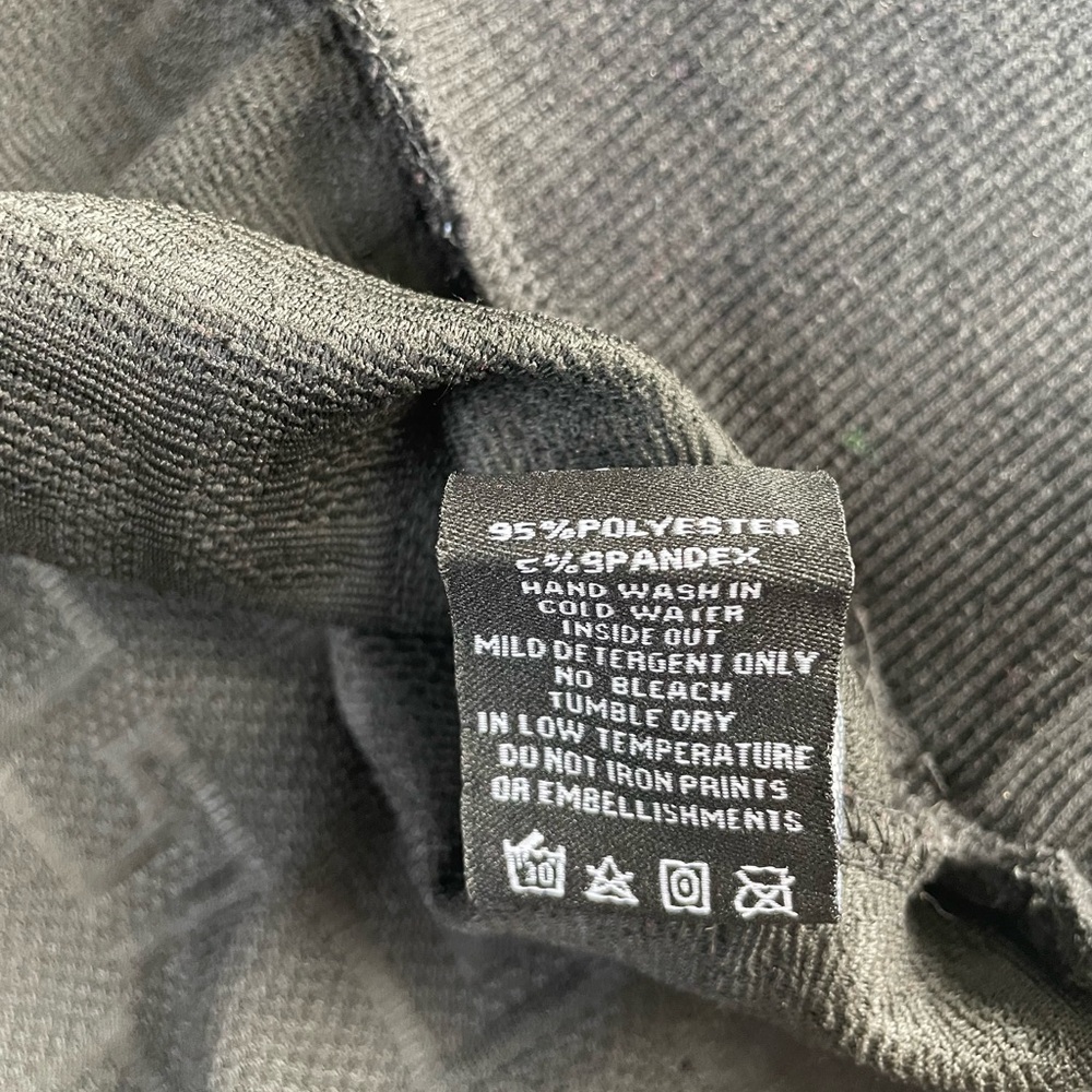 Makobi M4232 Bianchi Jacquard Crewneck Sweatshirt Size 3XL Black Embossed Print - Picture 8 of 14